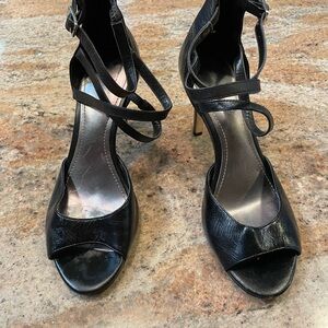 Calvin Klein Black Strappy Heels